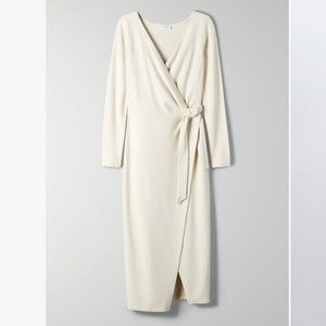Aritzia Babaton Gaudi Dress (S) Silver Birch, NWT